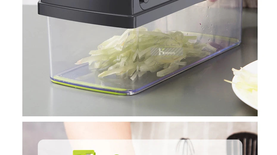 Konco Multi-functional Vegetable Fruits Tool Potato Masher ricer Vegetable Mandoline slicer Peeler Cutter Carrot Shredder Grater