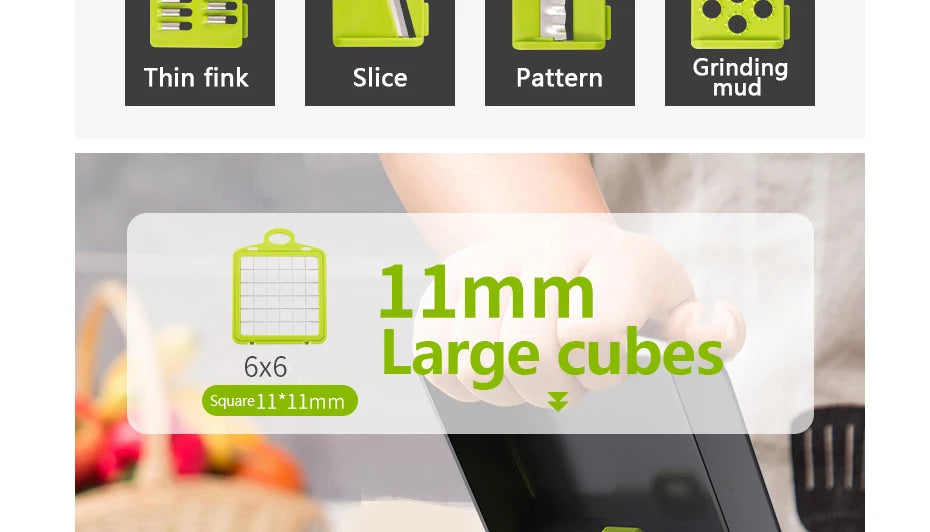 Konco Multi-functional Vegetable Fruits Tool Potato Masher ricer Vegetable Mandoline slicer Peeler Cutter Carrot Shredder Grater