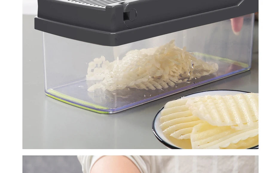 Konco Multi-functional Vegetable Fruits Tool Potato Masher ricer Vegetable Mandoline slicer Peeler Cutter Carrot Shredder Grater