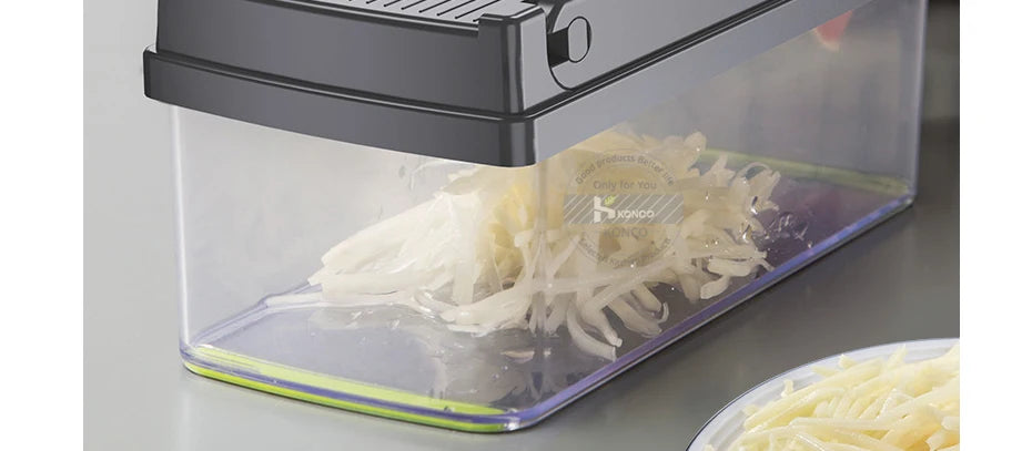Konco Multi-functional Vegetable Fruits Tool Potato Masher ricer Vegetable Mandoline slicer Peeler Cutter Carrot Shredder Grater