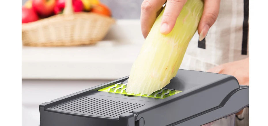 Konco Multi-functional Vegetable Fruits Tool Potato Masher ricer Vegetable Mandoline slicer Peeler Cutter Carrot Shredder Grater