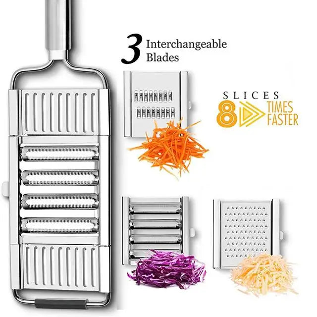 Konco Multi-functional Vegetable Fruits Tool Potato Masher ricer Vegetable Mandoline slicer Peeler Cutter Carrot Shredder Grater