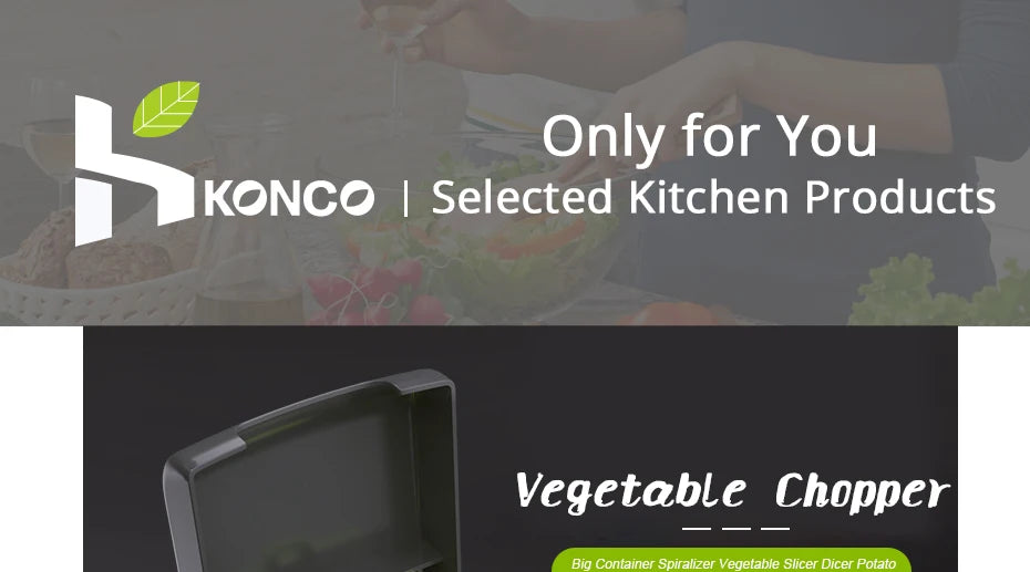 Konco Multi-functional Vegetable Fruits Tool Potato Masher ricer Vegetable Mandoline slicer Peeler Cutter Carrot Shredder Grater