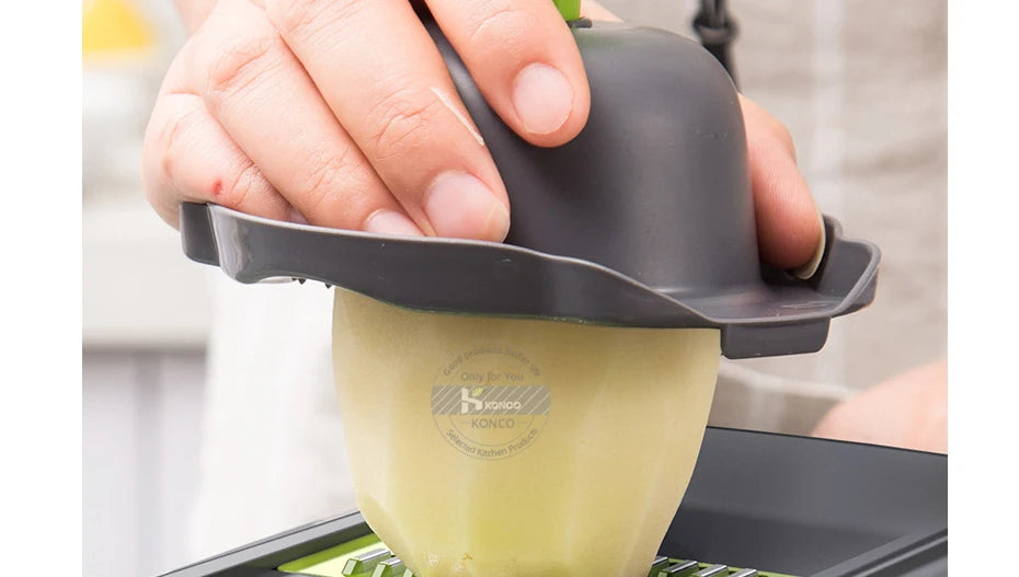 Konco Multi-functional Vegetable Fruits Tool Potato Masher ricer Vegetable Mandoline slicer Peeler Cutter Carrot Shredder Grater