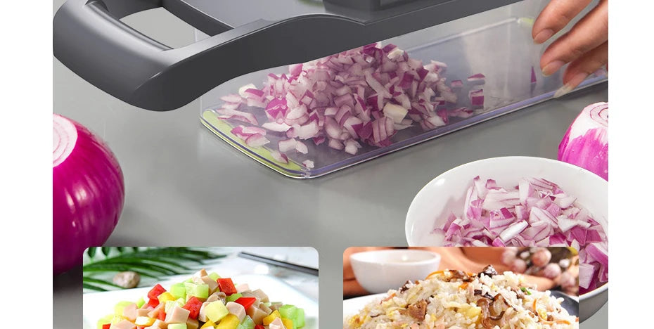 Konco Multi-functional Vegetable Fruits Tool Potato Masher ricer Vegetable Mandoline slicer Peeler Cutter Carrot Shredder Grater
