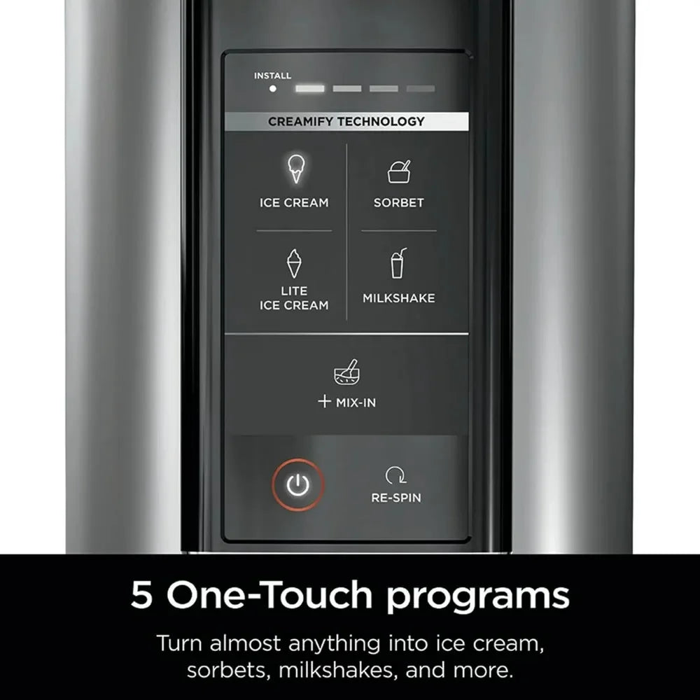 Ice Cream Maker, for Gelato, Mix-ins, Milkshakes, Sorbet, Smoothie Bowls & More, 5 One-Touch Programs