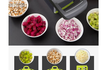 Konco Multi-functional Vegetable Fruits Tool Potato Masher ricer Vegetable Mandoline slicer Peeler Cutter Carrot Shredder Grater