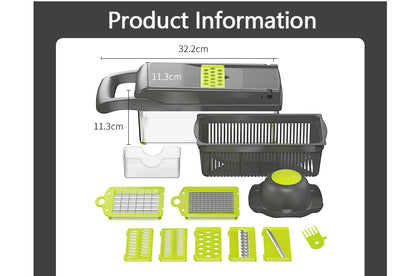 Konco Multi-functional Vegetable Fruits Tool Potato Masher ricer Vegetable Mandoline slicer Peeler Cutter Carrot Shredder Grater