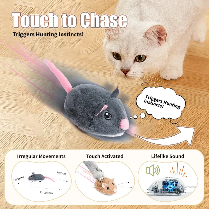 Electric Mouse Cat Toy – Smart Interactive Pet Fun