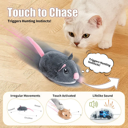 Electric Mouse Cat Toy – Smart Interactive Pet Fun