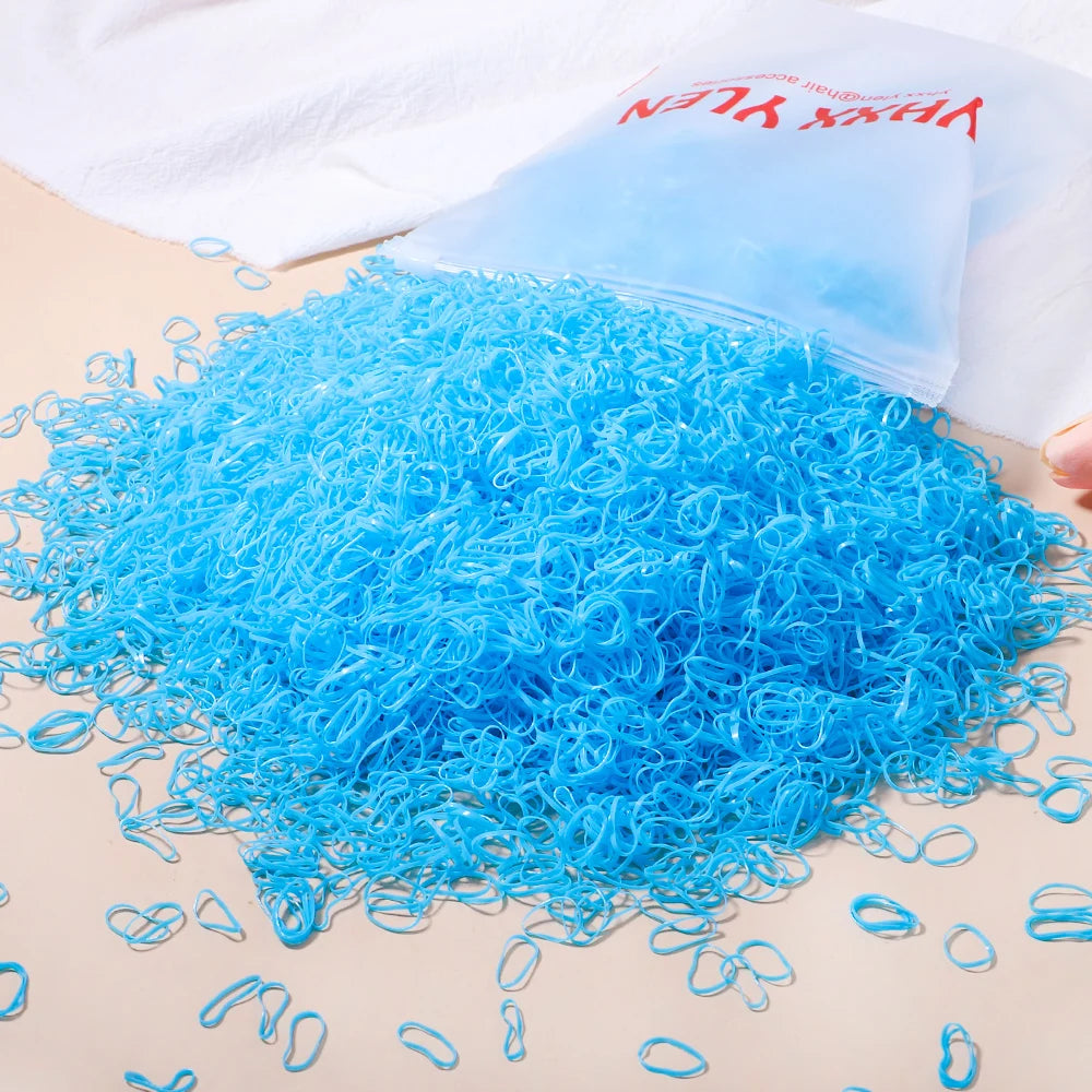 Kids Hair Bands – Colorful Rubber Ties for Ponytails & Hairstyles