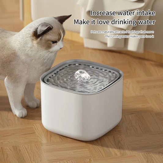 USB Cat Water Fountain – 3L Auto Filtered Drinking Bowl