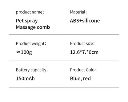 3-in-1 Pet Grooming Brush – Electric Steam Comb & Massage Tool