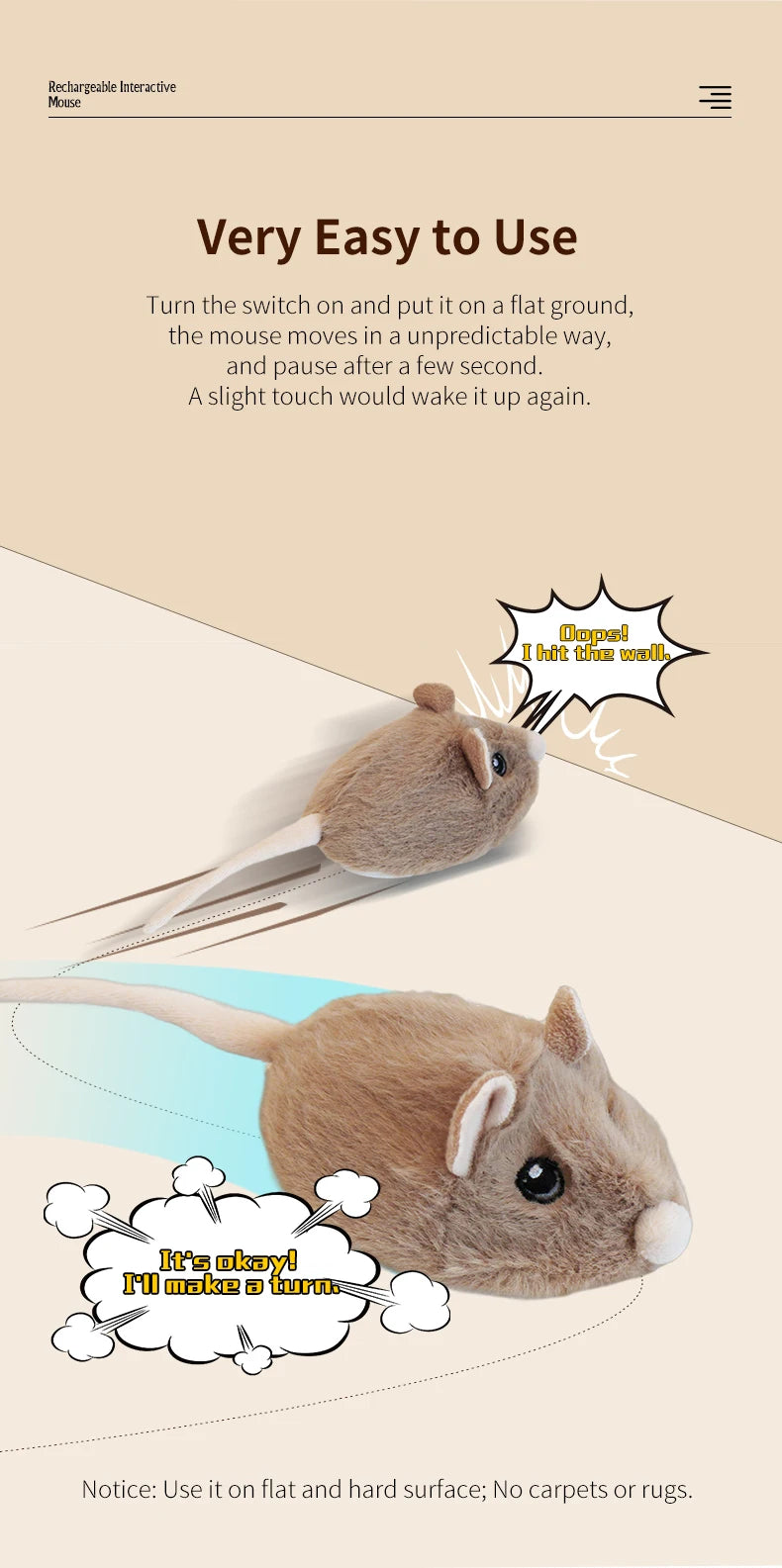 Electric Mouse Cat Toy – Smart Interactive Pet Fun