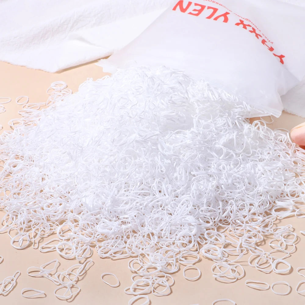 Kids Hair Bands – Colorful Rubber Ties for Ponytails & Hairstyles