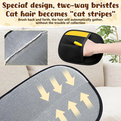 Premium Pet Grooming Glove – 2-in-1 Hair Remover & Massage Brush