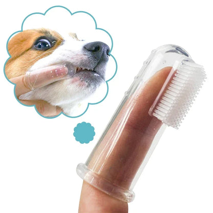 Pet Finger Brush – Silicone Tooth Cleaner for Dogs & Cats