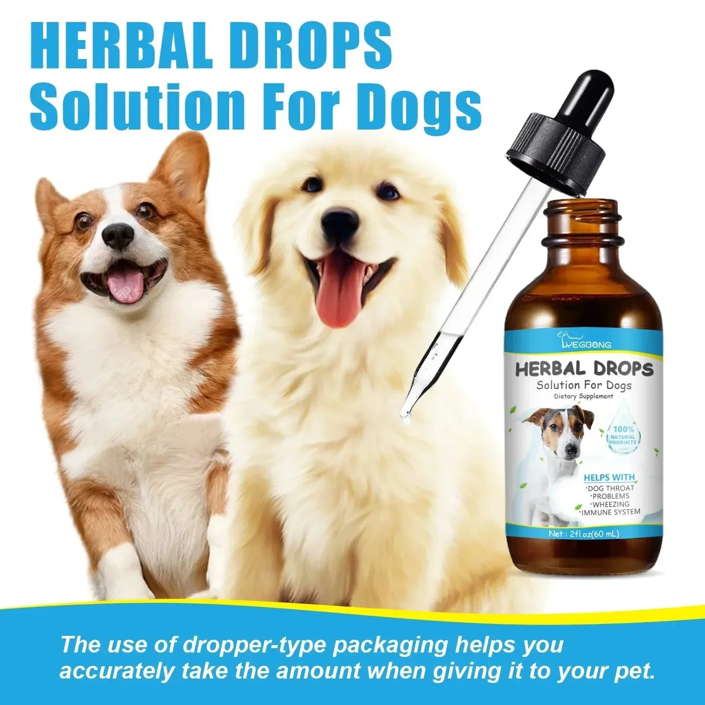 Pet Cough Drop Herbal Cough Soothing Relief Reduce Throat Discomfort Sneezing Treatment Strengthen Immunity Dog Calming Medicine