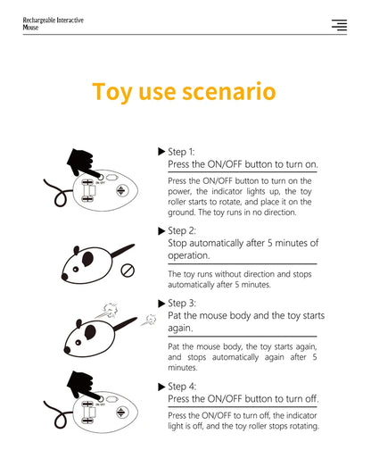 Electric Mouse Cat Toy – Smart Interactive Pet Fun