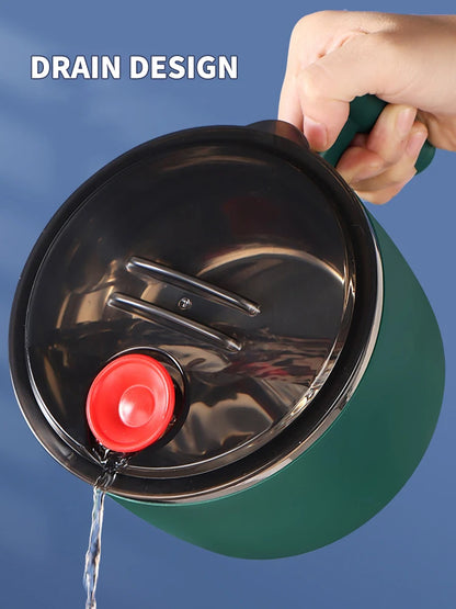 Sealed Stainless Steel Bowl – Portable Noodle & Soup Container