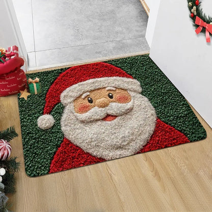 Holiday Welcome Mat – Santa & Gingerbread Theme