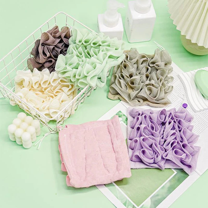 2-in-1 Bath Ball Loofah with Soap Pocket – Soft Exfoliating Shower Sponge