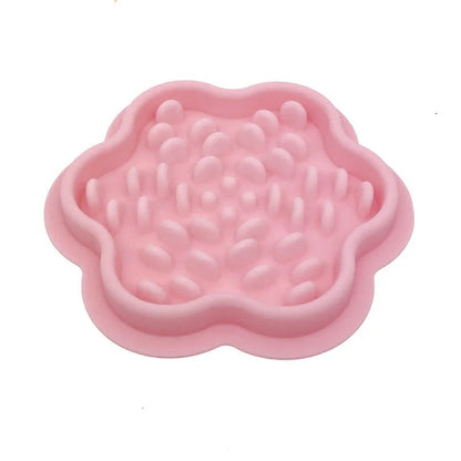 1 Pc Slow Feeder Bowl for Pets - Non-Slip Silicone Mat & Dog Cat Bowl, Anti-Gulping Food Dispenser for Fast Eaters