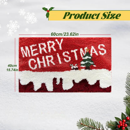 Holiday Welcome Mat – Santa & Gingerbread Theme
