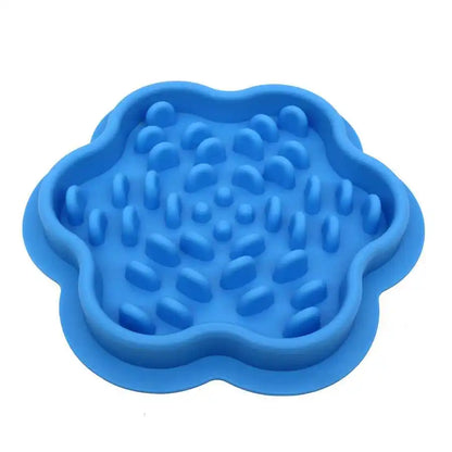 1 Pc Slow Feeder Bowl for Pets - Non-Slip Silicone Mat & Dog Cat Bowl, Anti-Gulping Food Dispenser for Fast Eaters