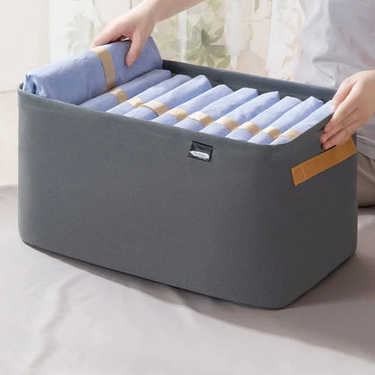 Drawer Clothes Organizer – Thick Fabric Storage Box for Jeans & Tops