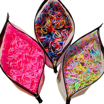 Kids Hair Bands – Colorful Rubber Ties for Ponytails & Hairstyles