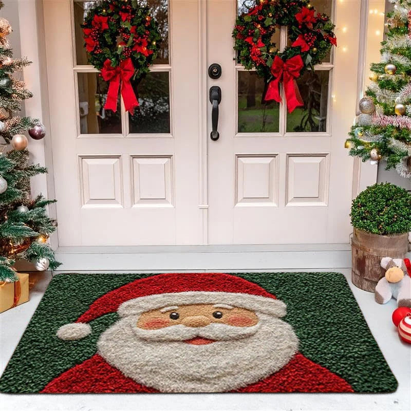 Holiday Welcome Mat – Santa & Gingerbread Theme