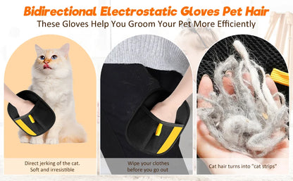 Premium Pet Grooming Glove – 2-in-1 Hair Remover & Massage Brush