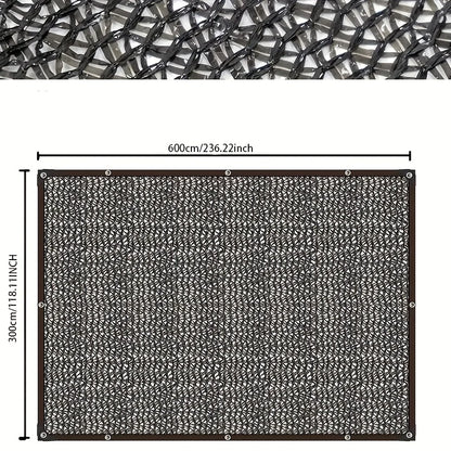 Black Shade Net – UV Protection Mesh Cover with Grommets