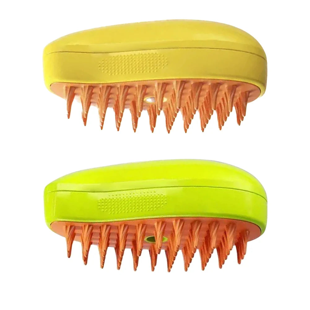 3-in-1 Pet Grooming Brush – Electric Steam Comb & Massage Tool