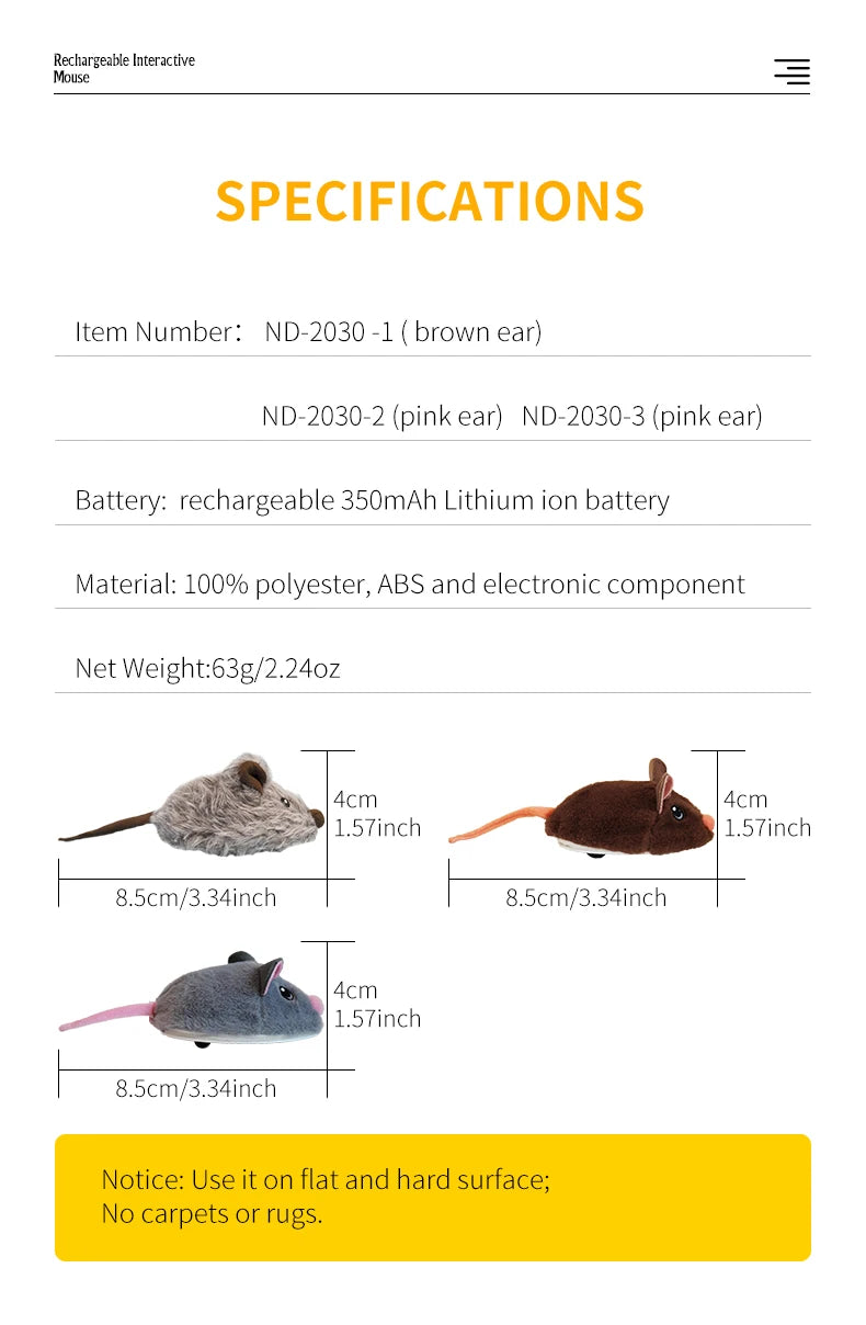 Electric Mouse Cat Toy – Smart Interactive Pet Fun