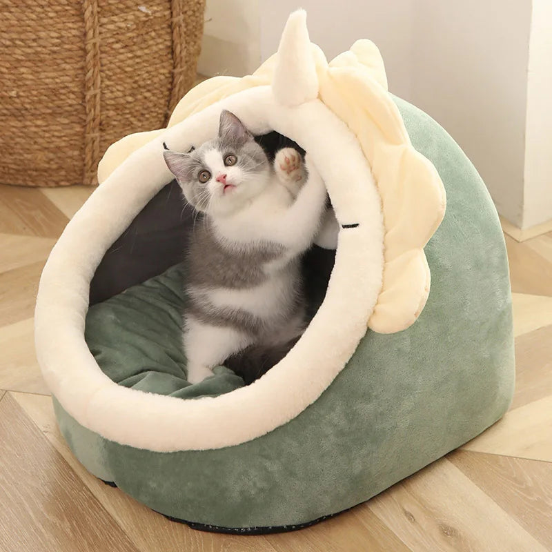 Cute Cat Bed – Deep Sleep Foldable Cave for Cats & Puppies