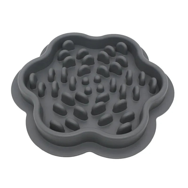 1 Pc Slow Feeder Bowl for Pets - Non-Slip Silicone Mat & Dog Cat Bowl, Anti-Gulping Food Dispenser for Fast Eaters