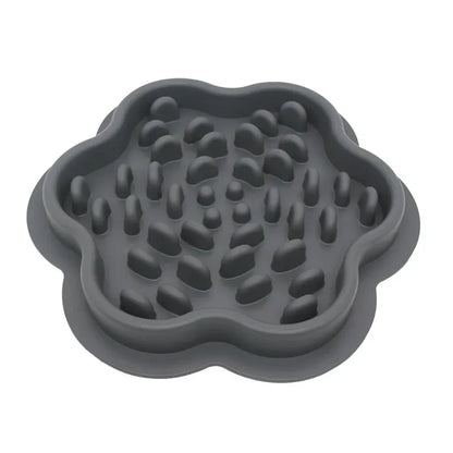 1 Pc Slow Feeder Bowl for Pets - Non-Slip Silicone Mat & Dog Cat Bowl, Anti-Gulping Food Dispenser for Fast Eaters