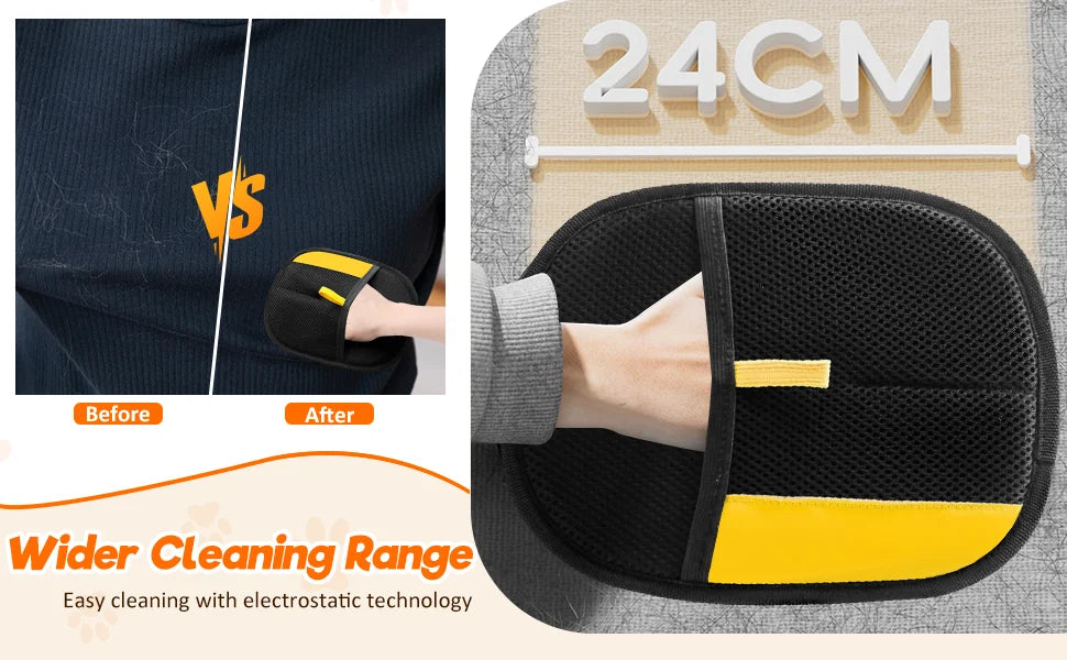 Premium Pet Grooming Glove – 2-in-1 Hair Remover & Massage Brush
