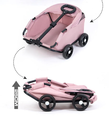 Small pet cart, dog, cat, teddy cart, outdoor small pet cart, lightweight and foldable small cart