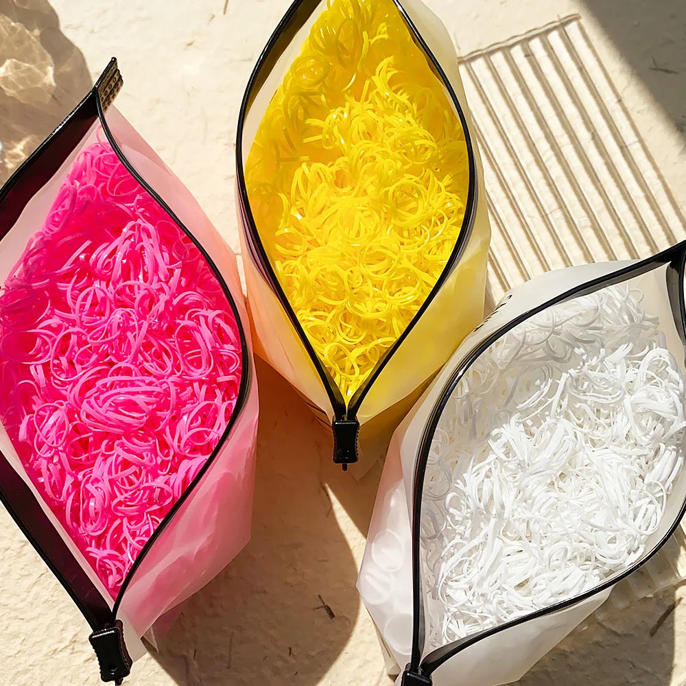 Kids Hair Bands – Colorful Rubber Ties for Ponytails & Hairstyles