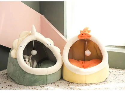 Cute Cat Bed – Deep Sleep Foldable Cave for Cats & Puppies