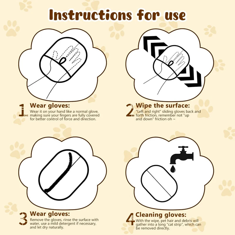 Premium Pet Grooming Glove – 2-in-1 Hair Remover & Massage Brush