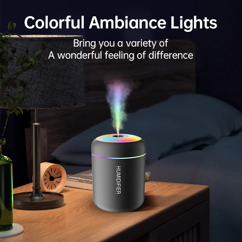 Electric Aroma Diffuser – 180ml Essential Oil Air Humidifier (USB Powered)