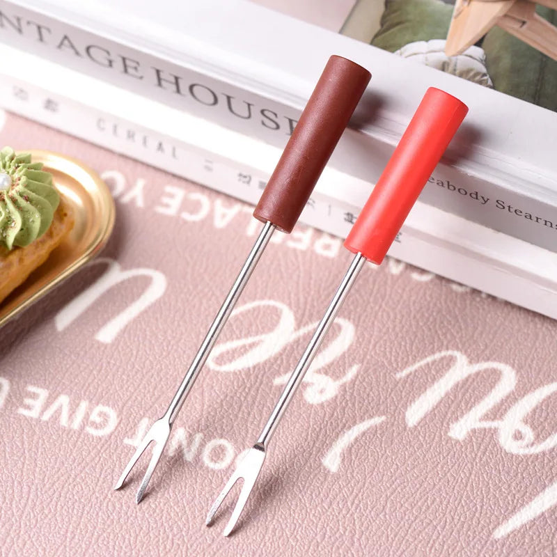 Chocolate Fondue Mug – Ceramic Melting Cup with Candle & Fork