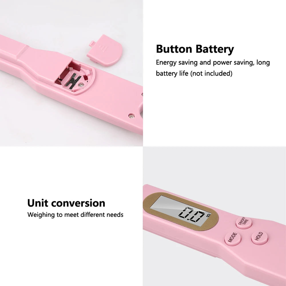 LCD Food Scale Spoon – Digital Kitchen Weight Measure (0.1–500g)