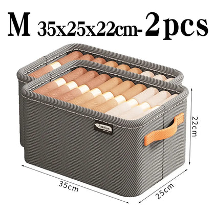 Drawer Clothes Organizer – Thick Fabric Storage Box for Jeans & Tops