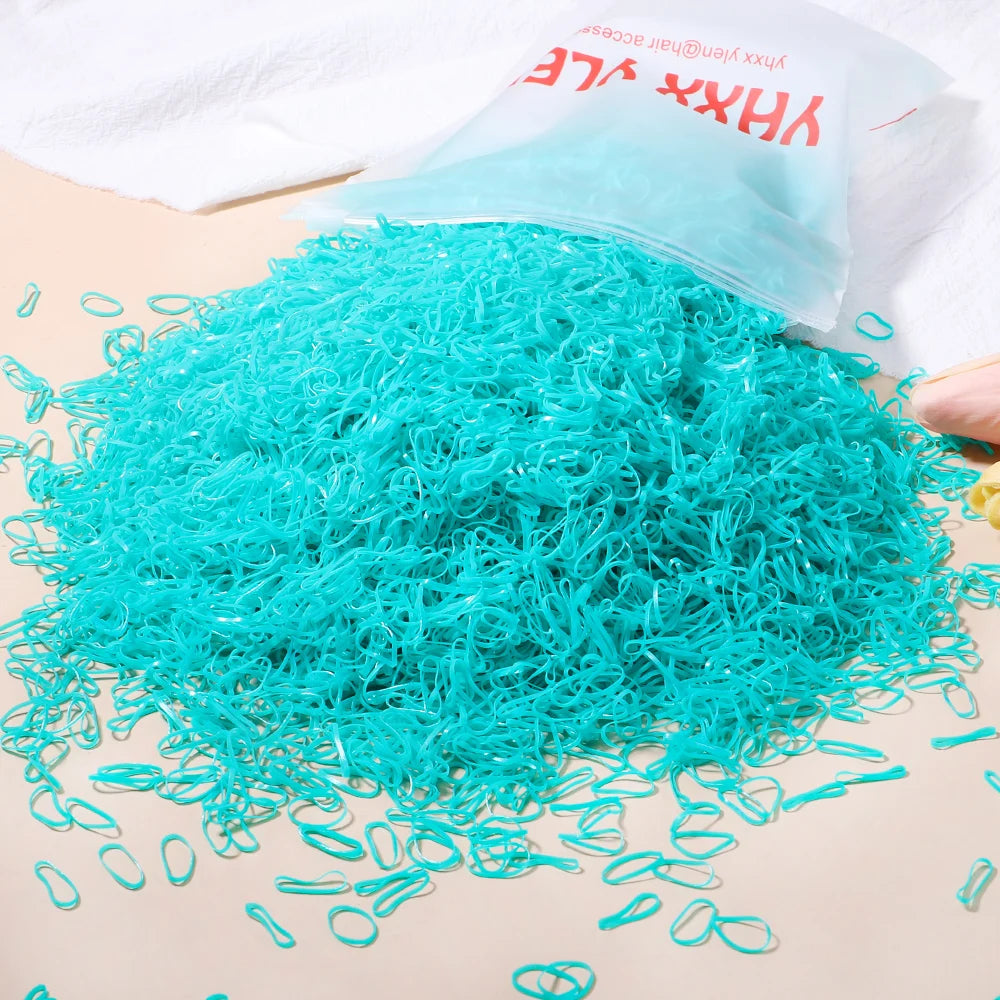 Kids Hair Bands – Colorful Rubber Ties for Ponytails & Hairstyles