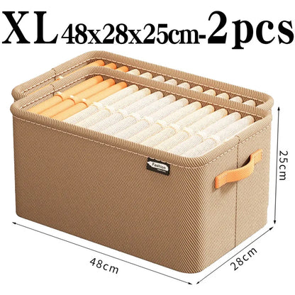 Drawer Clothes Organizer – Thick Fabric Storage Box for Jeans & Tops